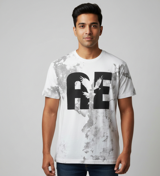 Stylish Splatter Graphic T-Shirt for Men